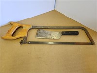 Meat Saw and Cleaver