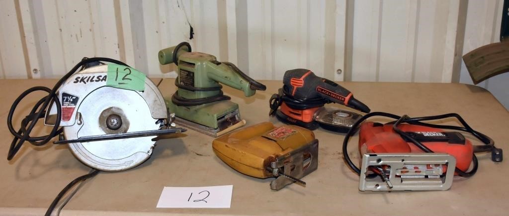 Jig Saws (2) - Skill Saw (1) - Sanders (2)