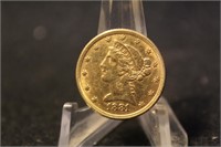 1881 $5 Pre-33 Gold Liberty Head Coin