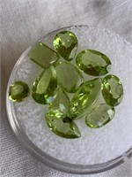 6.31ct tw Peridot Gemstones in Gem Jar