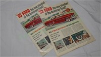 Two 1953 Ford dealership sales booklets!