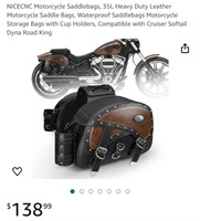 Motorcycle Saddle Bag (Open Box)