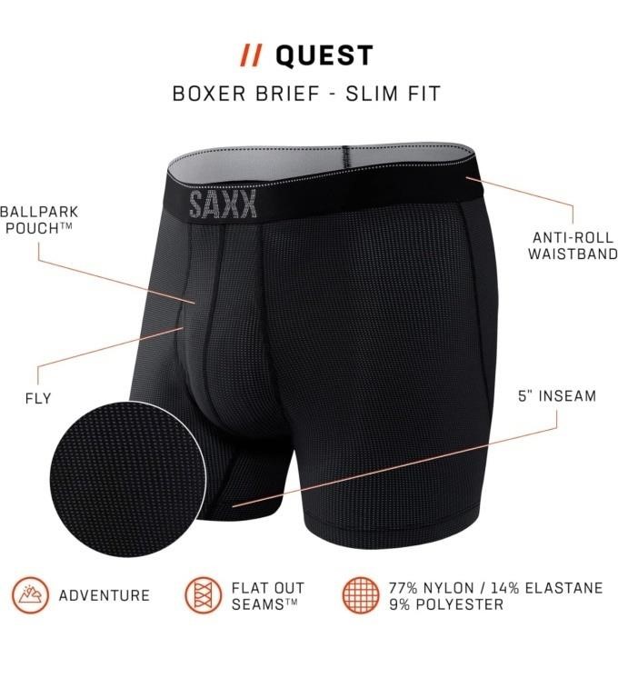 New, Size M, SAXX Men's Underwear – Quest Quick