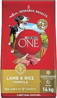 SEALED-Purina ONE Dry Dog Food, Lamb & Rice - 14 k