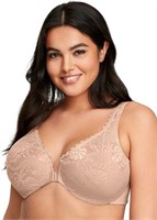 $64-Glamorise Women's 46D Front Clasp Stretch Bra,