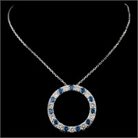 2.42ctw Fancy Color Diam Pendant in White Gold (18