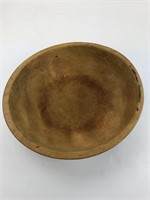Antique Wooden Chopping Bowl