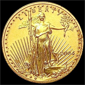 2004 $5 American Gold Eagle 1/10oz SUPERB GEM BU