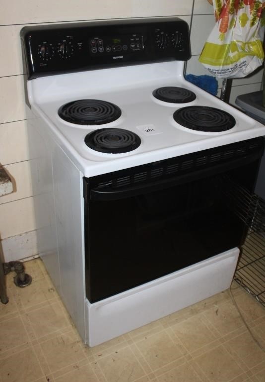 HOT POINT ELECTRIC STOVE/OVEN