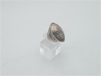 Sterling Like New Bali Style Ring Heavy
