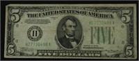 1934 5 DOLLAR FEDERAL RESERVE NOTE VF