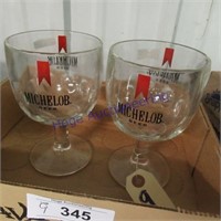 Michelob stem glasses