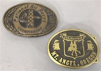 Brass Belt Buckles -Air Races, Oktoberfest