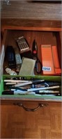 DRAWER FULL OF OFFICE SUPPLIES