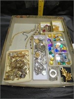 Flat of Misc Necklaces & more