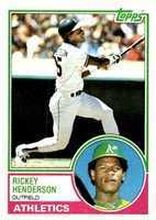 1983 Topps #180 Rickey Henderson EX