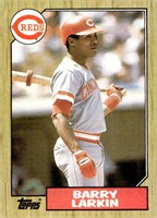 1987 Topps #648 Barry Larkin NM