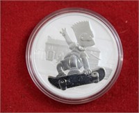 1oz Bart Simpson silver coin