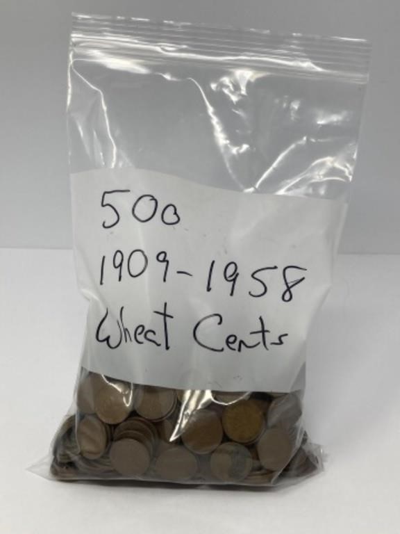 (500) 1909- 1958 Wheat Cents