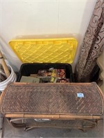 ASSORTED BOOKS, MAGAZINES AND A CONSOLE TYPE TABLE