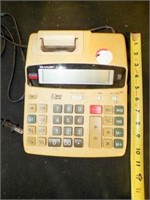 vintage Sharp EL-2192GII 2 color calculator