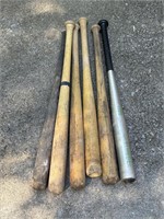 6 BASEBALL BATS