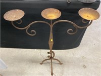 Wrought Iron Forged Candle Stand