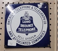 SMALL PORCELAIN  BELL SIGN