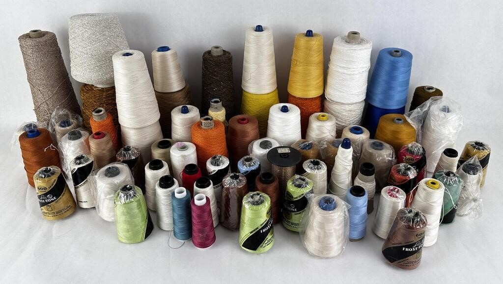 Large Grouping of Crochet Yarn Thread