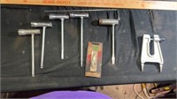4 Stihl combination wrenches, 1 other brand 1