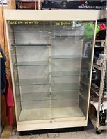 Glass Display Case 77 1/2'Tall x 48" Wide x 19 1/