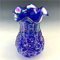 Fenton Cobalt Blue Poppy Vase