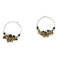 Fun Beaded Hoop Earrings