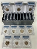 (20)  GRADED COINS IN SLABS