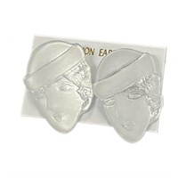 Unique Frosted Face Fashion Earrings