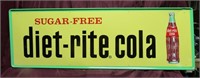 Diet-Rite Cola Sign. MCA-289. 18"x54"