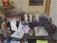 willow tree angels,figurinesbasket & all misc item