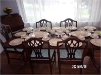 Mahogany Dining Table w/6 chairs