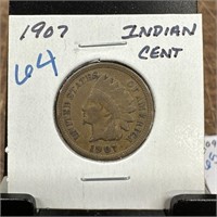 1907 INDIAN HEAD PENNY CENT
