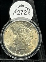 1923 Peace Dollar UNC No Mint Mark