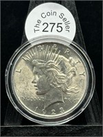 1923 Peace Dollar UNC No Mint Mark