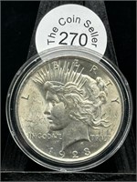 1923 Peace Dollar UNC No Mint Mark