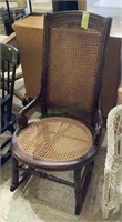 Antique wicker mothers rocking chair    1941