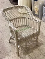 Child’s or doll wicker chair, 19 inches tall. 1733