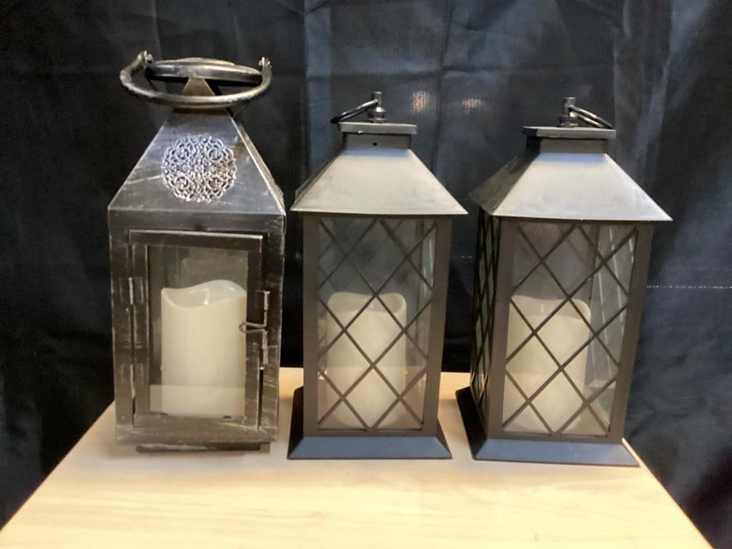 (3) Decorative Lanterns