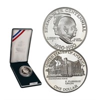 1990 Eisenhower Commemorative 90% Silver Dollar