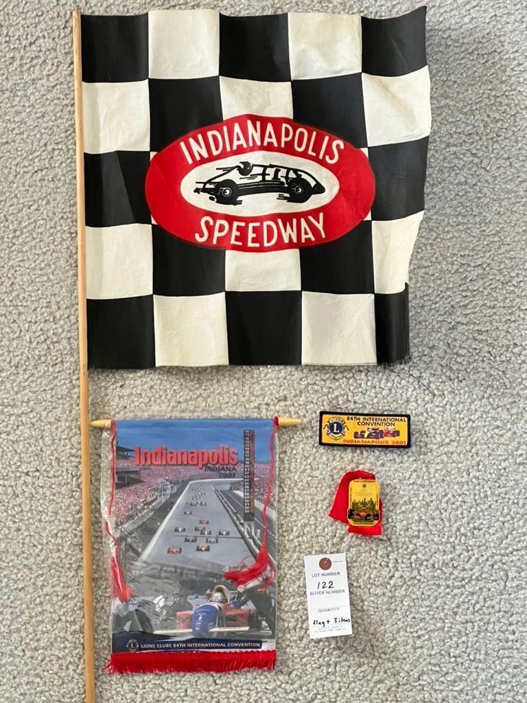 Indianapolis Speedway Souvenir Flag/Lions Club