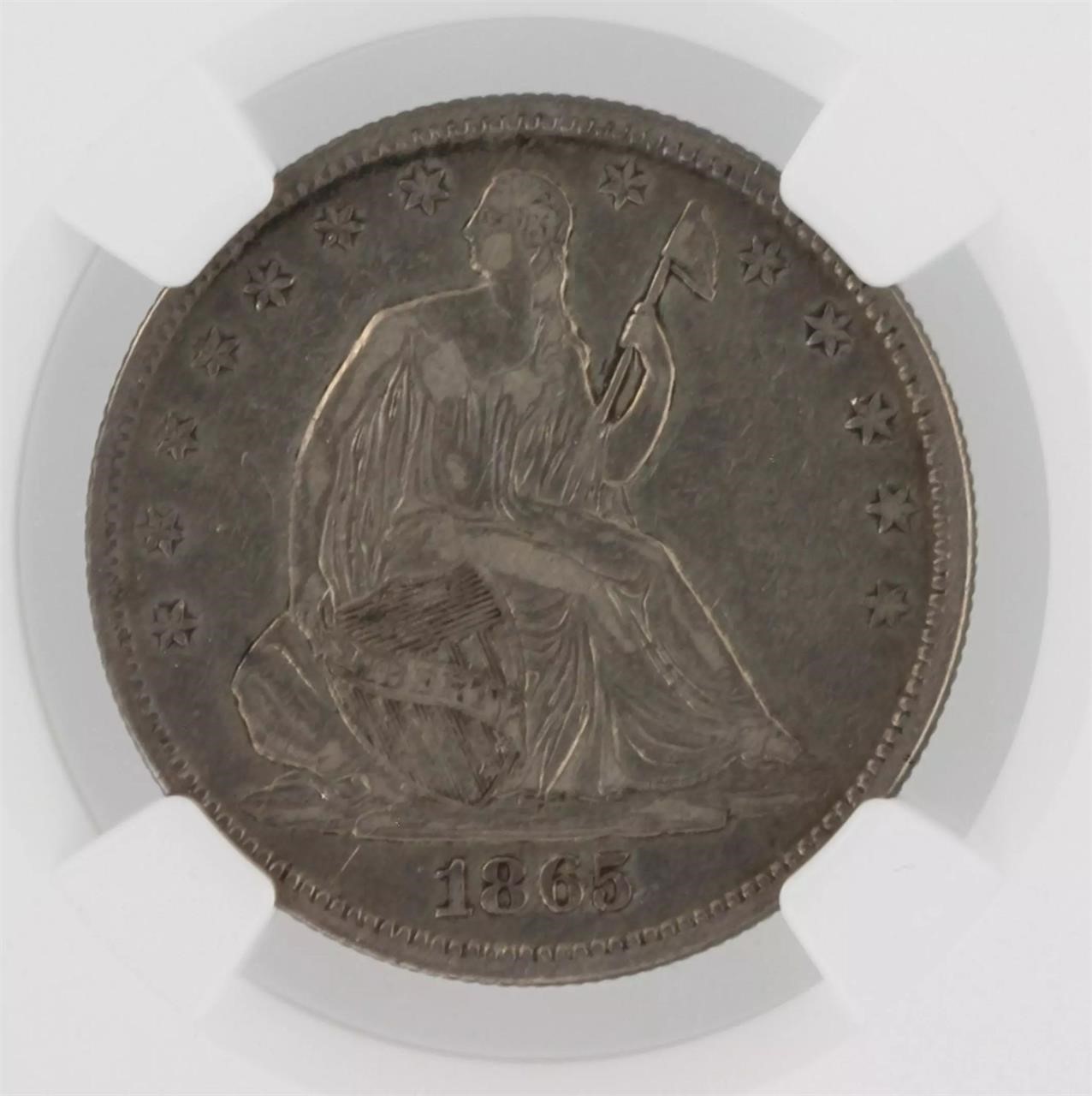 1865 Seated Liberty Half Dollar NGC XF45