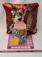 Girls Lot-Locker Shelf/Sequin Pillow/GLEE SEASONS+