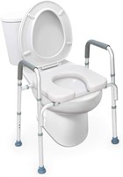$120  OasisSpace 300lb Raised Toilet Seat